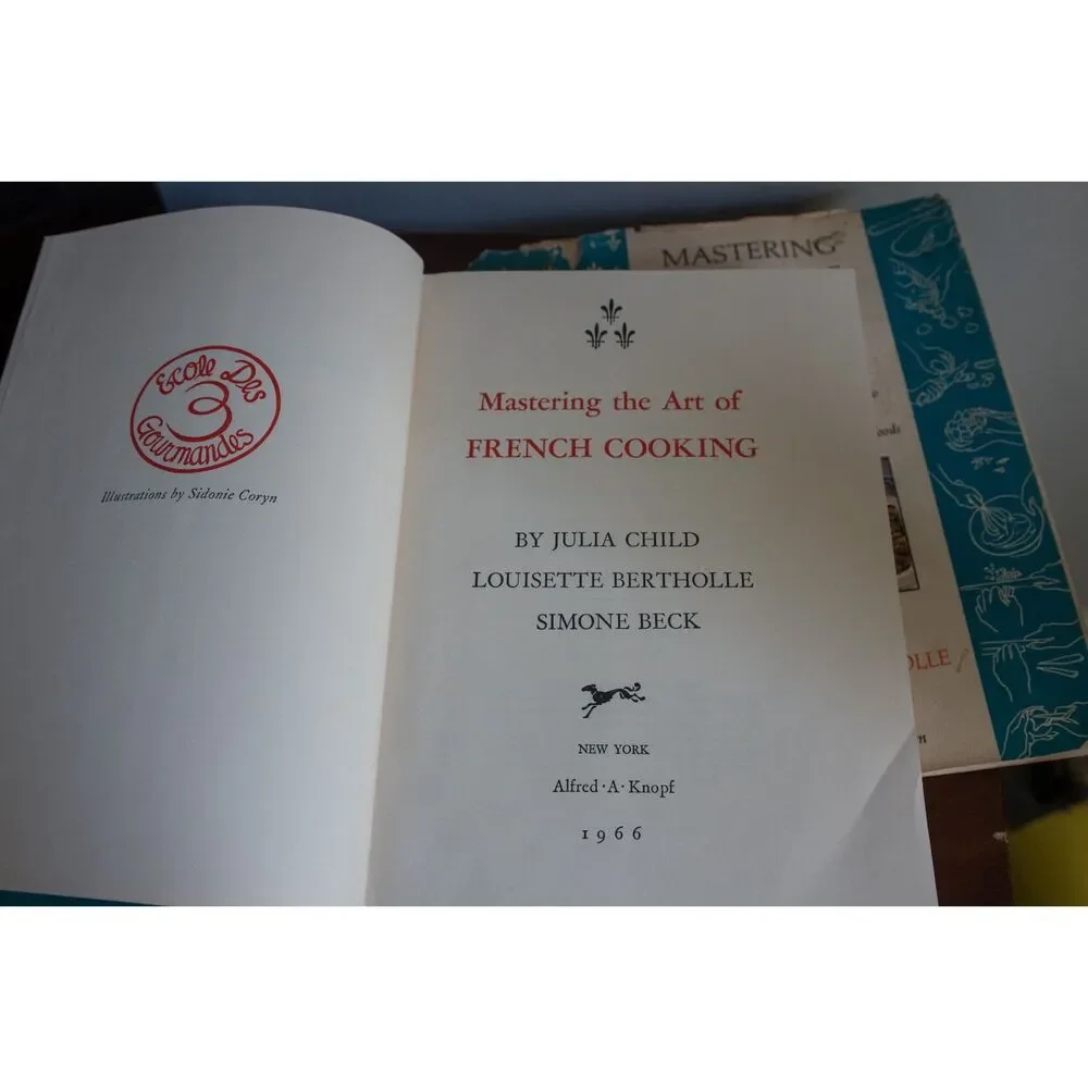 Mastering the Art of French Cooking Julia Child 1966 13th Print Vintage Cookbook